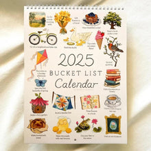 Load image into Gallery viewer, 2025 Calendar : A Bucket List Journey