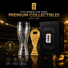 Load image into Gallery viewer, Official FIFA World Cup 2026 Pilsner Beer Glass & Trophy Bottle Opener