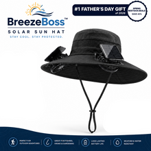 Load image into Gallery viewer, BreezeBoss™ - Solar Sun Hat