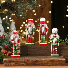 Load image into Gallery viewer, Handmade Wooden Nutcracker Ornaments