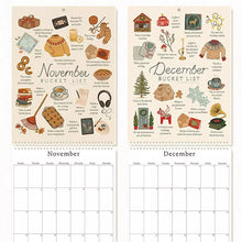 Load image into Gallery viewer, 2025 Calendar : A Bucket List Journey