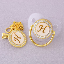 Load image into Gallery viewer, CrystalBling™️ - Personalised Baby Pacifier & Clip