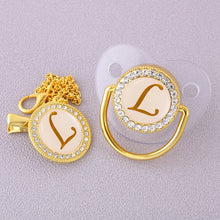 Load image into Gallery viewer, CrystalBling™️ - Personalised Baby Pacifier & Clip
