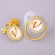 Load image into Gallery viewer, CrystalBling™️ - Personalised Baby Pacifier & Clip