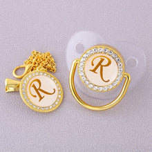 Load image into Gallery viewer, CrystalBling™️ - Personalised Baby Pacifier & Clip