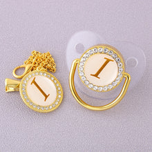 Load image into Gallery viewer, CrystalBling™️ - Personalised Baby Pacifier & Clip