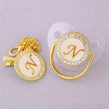Load image into Gallery viewer, CrystalBling™️ - Personalised Baby Pacifier & Clip