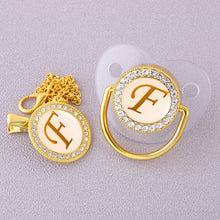 Load image into Gallery viewer, CrystalBling™️ - Personalised Baby Pacifier & Clip