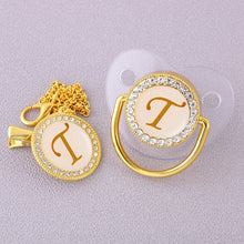 Load image into Gallery viewer, CrystalBling™️ - Personalised Baby Pacifier & Clip
