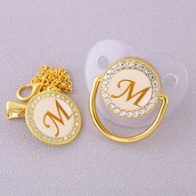 Load image into Gallery viewer, CrystalBling™️ - Personalised Baby Pacifier & Clip