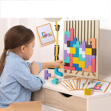 Load image into Gallery viewer, TetriMind™️- Montessori Wooden Tetris
