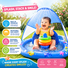 Load image into Gallery viewer, SplashShade™ - Inflatable Baby Sprinkler Pad
