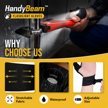 Load image into Gallery viewer, HandyBeam™ - Flashlight Gloves
