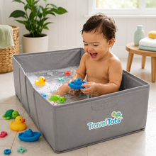 Load image into Gallery viewer, TravelTots™️ - Foldable Portable Baby Bath Tub
