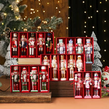 Load image into Gallery viewer, Handmade Wooden Nutcracker Ornaments
