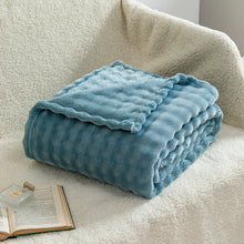 Load image into Gallery viewer, Textured Plush Fleece Throw Blanket
