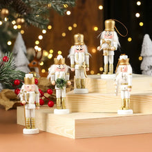 Load image into Gallery viewer, Handmade Wooden Nutcracker Ornaments
