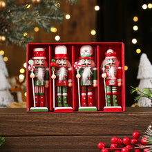 Load image into Gallery viewer, Handmade Wooden Nutcracker Ornaments

